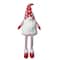 Glitzhome® 28" Fabric Christmas Gnome Shelf Sitter with Dangling Legs